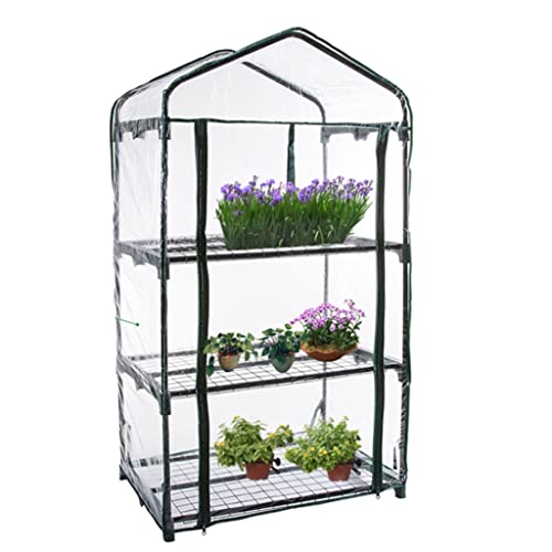 Iuljh Pvc Plant Greenhouse Cover Warm Garden Tier Mini Household Waterproof Anti-Uv Protect Garden Plants Flowers (Without Iron Stand) (Size : 187Cm) #TOP27