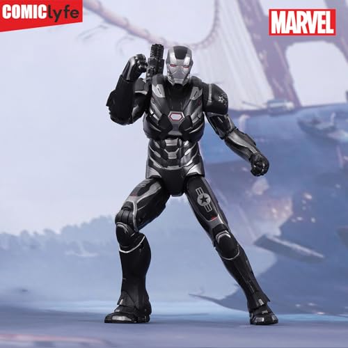 Image of Marvel War Machine 7 Inch Superhero Action Figure Toy | Avengers Collectible Figurine | Fully Articulated ABS + PV Material | Armored Superheroes Toy by Comiclyfe for Kids & Collectors