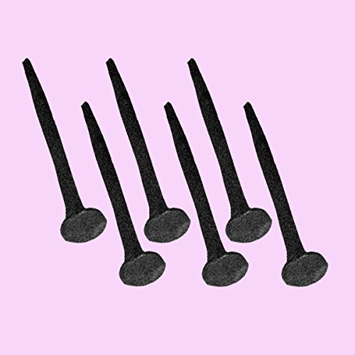 Black Wrought Iron Decorative Clavos Nails - 4.5 Inch, Pack Of 4, Rust-Resistant
