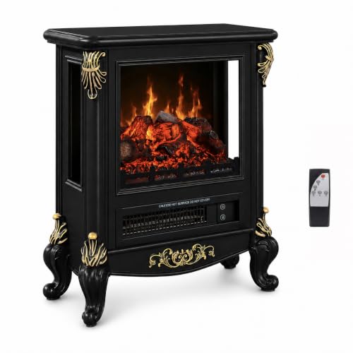 Electric Fireplace Heater, Freestanding Small Indoor Stove for Room