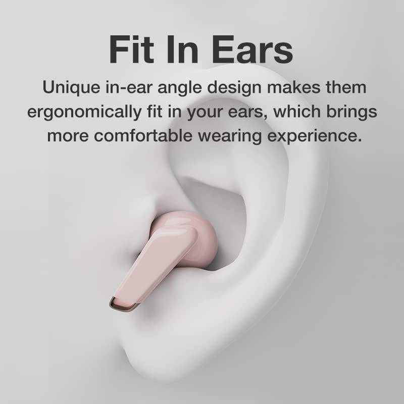 Earbud ergonomically fitted in ear
