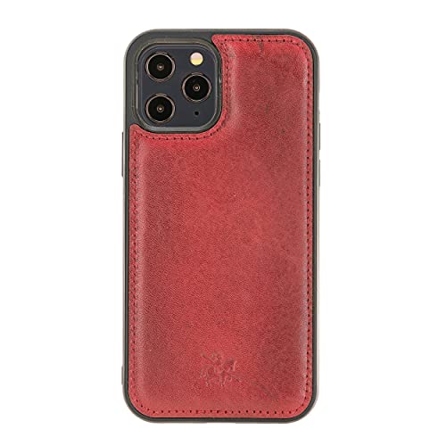 Venito Lucca Leather Case Compatible with iPhone 13 Pro (6.1 inch) – Extra Secure with Padded Back Cover (Burnt Red) by Venito - Used condition - US$12.97