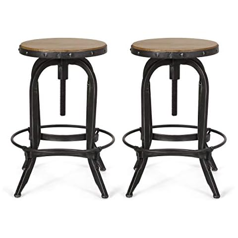 Christopher Knight Home Farmdale Barhocker, Antik + Zinn Cover