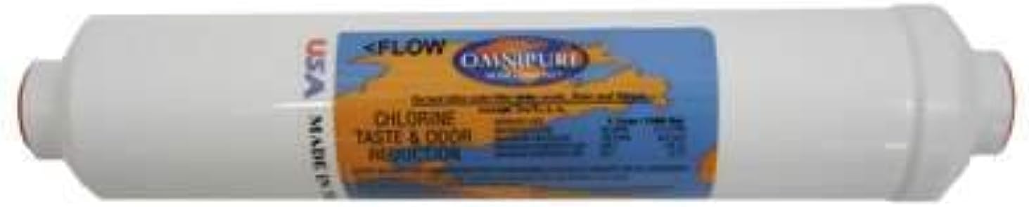Omnipure K2586-BB-6 OZ. GAC & Phosphate Inline Water Filter Cartridge
