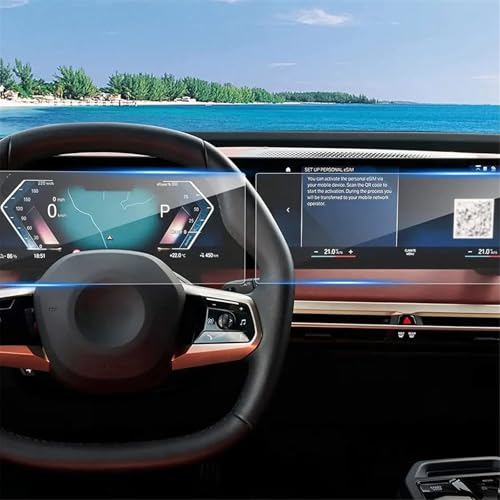 Cristal templado para BMW i4, i3, iX: protección total contra arañazos en tu pantalla GPS