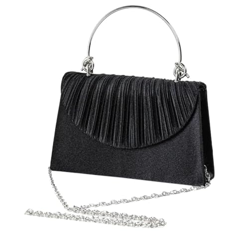 Sac de soirée plissé chic pour un banquet ou un mariage réussi