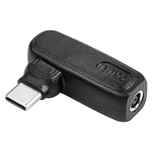 SinLoon - Adaptador de carga de alimentación de 100 W PD DC4506 a tipo C DC 4,5 mm x 0,6 mm hembra a USB C macho, Uil-in con chip de inducción de identificación automática PD, para teléfonos,