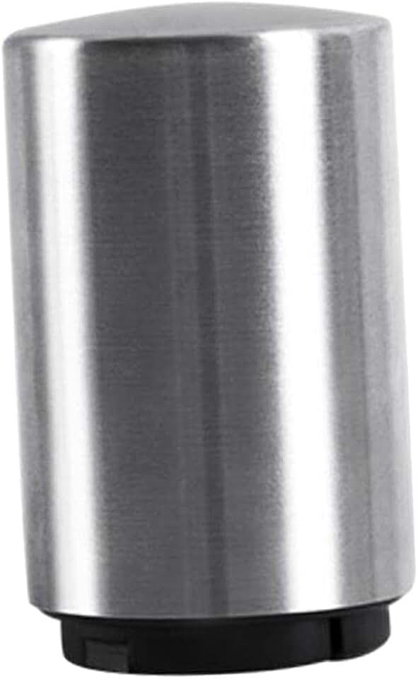 Abridor automático de garrafas de cerveja com apanhador magnético de tampa, aço inoxidável, prata