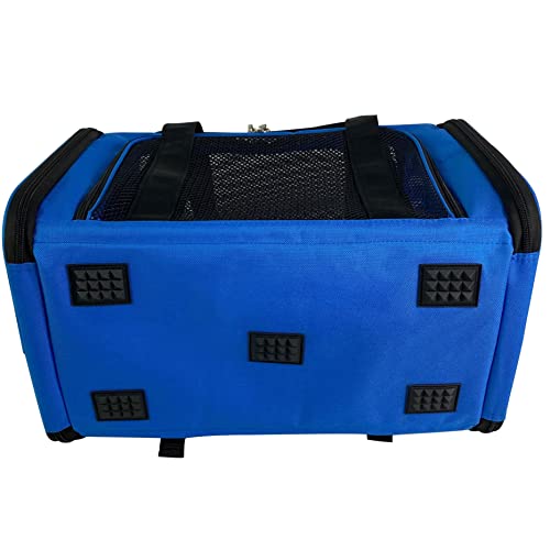 Mr. Peanut's Airline Approved Soft Sided Pet Carrier, 17.5X11X11" Travel Tote With Soft Padded Bedding With Strong 1/4" Wood Base, Seatbelt & Luggage Attachment, Perfect For Cats And Small Dogs #TOP3