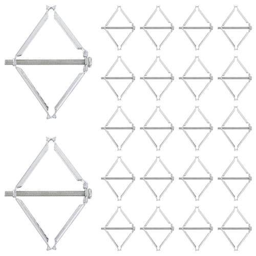 Hohopeti 30pcs Switch Cassette Repair Tool - 86 Type Cassette Screws Support Rod - Outlet Repairer Wall Mount Switch Box Repair Device for Home Commercial Restoration