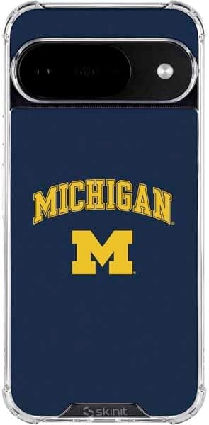 Skinit Clear Phone Case Compatible with Google Pixel 10 - Officially Licensed University of Michigan Wolverines M Design