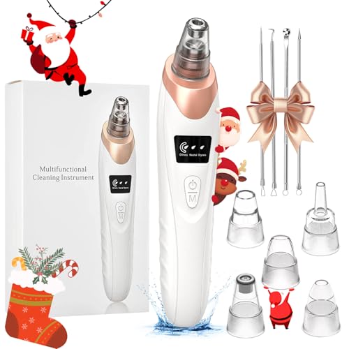 Blackhead Remover Vacuum 3 Suction Power Mode Blackhead Remover Tool with 5 Suction Heads Blackhead Extractor Rechargeable Comedone Extractor,Pore Vacuum Whitehead Remover Suitable for Women and Man