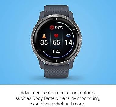 Amazon.com: Garmin Venu 2 Music GPS Watch with Fitness/Health Monitoring  and Signature Series Stretch Band : Electronics
