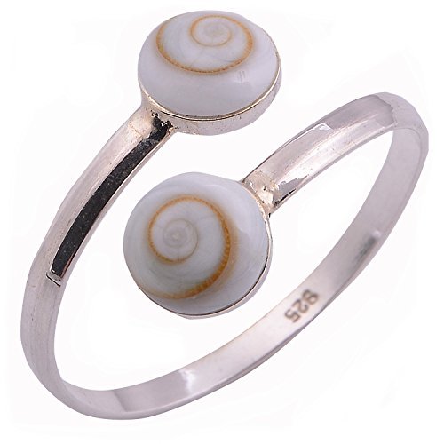 Lovely Gift Silver Shiva Eye Circle Ring 925 Sterling Silver