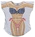 Stars & Stripes Bikini Cover-Up T-Shirt Size M/L