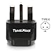 UK Travel Adapter for Type G Plug - Works with Electrical Outlets in United Kingdom, Ireland, Great Britian, Scotland, England, London, Dublin