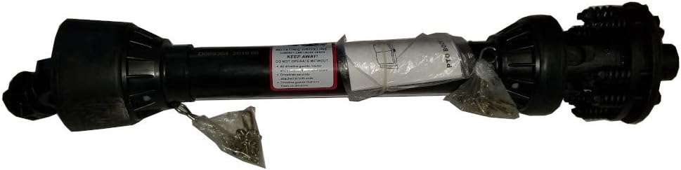 Replacement 3-Point Tiller Slip Clutch Pto Shaft with 6" Diameter Clutch