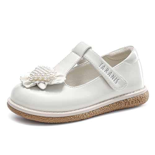 Girls Dress Shoes Toddler Mary Janes Shoes Pearl Princess Ballet Flats3