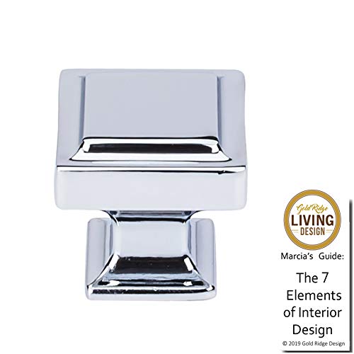 Top_Knobs Ascendra Knob Color Honey Bronze 1 1/4" Width Transcend Coll Contemporary Transitional Kitchen Drawer Cabinet Door Hardware Dresser Bathroom Metal Handle Interior Home #TOP1