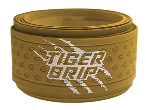 Tiger Grip Bat Wrap/Bat Tape for Baseball and Softball - 1.1mm - Amber/Yellow