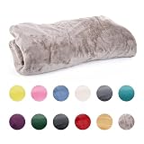 Mintra Home Throw Blanket for Couch, Soft Polyester Fleece Blanket, Cozy Lightweight Fuzzy Fall Décor Throw Blankets for Bed/Bed Cover/Couch Cover, 51” x 70” (S, Mocha)