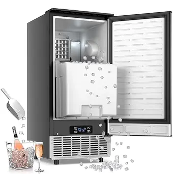 RAPSUAR Under-Counter Ice Maker, 95 lb Daily Capacity