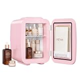 SONGMICS Mini Fridge 4L/6 Can, Portable Small Fridge Mini Cooler & Warmer