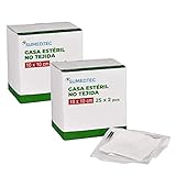 Pack de dos cajas de 50 gasas no tejidas, que se empaquetan en unidades de 2.