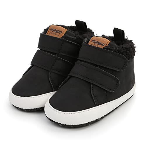 Baby Boys Girls Canvas Sneakers Toddler Anti-Slip Shoes Infant High-top First Walkers Newborn Crib Shoes - Image 5
