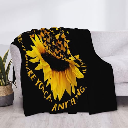 Couverture flanelle imprimé papillon, cadeau idéal pour lit