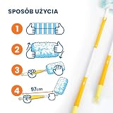 FixedNow Zestaw 60 ściereczek do kurzu XXL z magnesem, zestaw uzupełniający kompatybilny ze Swiffer Duster, zestaw z drążkiem teleskopowym i uchwytem, zestaw miotełek do domu i samochodu