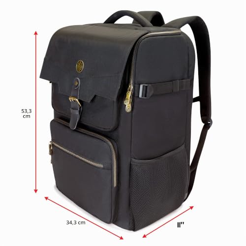 ENHANCE Sac à dos DnD - Sac RPG DM pour Donjons et Dragon - Sac de Voyage DnD pour 6 à 8 Livres, Fente pour Ordinateur Portable 18"/écran DM, Plateaux de Rangement en Mousse, Poches pour Accessoire – vue 2
