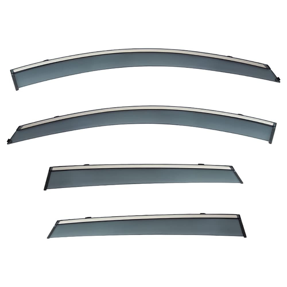 ZQMALL4Pcs Car Window Wind Deflectors,For Renault Corega MK1 2016-2022- Front Rear Side Window Sunshade Rain Guard Visors Deflector Weather Shield Side Window Trim