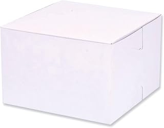 SOUTHERN CHAMPION TRAY SCT Standard White Bakery Boxes 6X6X4, 250 Count