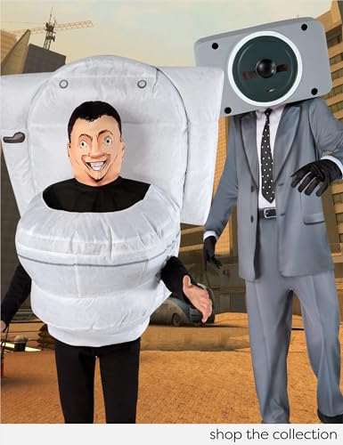 Rubies Skibidi Toilet: Skibidi Toilet Inflatable Costume for Kids, Boy's One Size