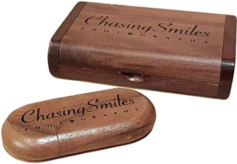 Customize Personalised Laser Engraved Solid Wooden USB Flash Drive USB Box Wedding Photo Memory Storage Disk,Wedding ceremony,Company customization,Personal gift (8G, walnut)