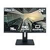 Nilox NXM24REGWEB01 Monitor 24", Full HD, Schermo PC 75Hz, Monitor PC con Tecnologia IPS, Connessioni HDMI, Riduzione Luce Blu e Webcam