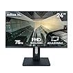Nilox NXM24REGWEB01 Monitor 24", Full HD, Schermo PC 75Hz, Monitor PC con Tecnologia IPS, Connessioni HDMI, Riduzione Luce Blu e Webcam