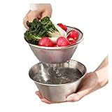 Facile à nettoyer : la surface lisse du bol mélangeur de la passoire permet un nettoyage sans tracas, ce qui en fait un choix pratique for les cuisines occupées, où l'efficacité et la propreté sont essentielles