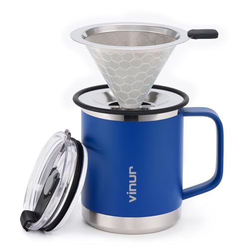 VINUR 12oz Insulated Pour Over Mug