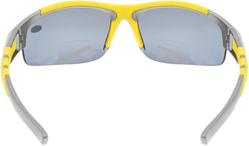 Miniatura 4 de Eyekepper TR90 Unbreakable Sports Bifocal Half Rimless Gafas de sol Béisbol Correr Pesca Conducción Golf Softbol Senderismo Marco Gris Lente Gris