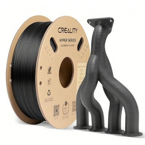 Creality Hyper PLA-CFフィラメント1.75mm K1C用 カーボンファイバーフィラメント 高速50-300mm/s 炭素繊維 3Dプリンターフィラメント 1kg(2.2lbs) 3Dプリンターに適合 PLA-CF(ブラック) 寸法精度±0.03mm