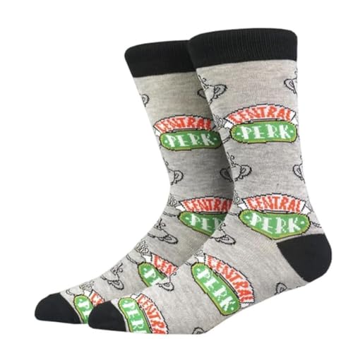 Calcetines Cafetería Central Perk serie TV Friends, gris, 43