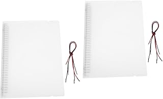 Ciieeo 2 Peças Capa De Folhas Soltas Para Scrapbook A6 Fichário De Argolas Transparente Bloco De Notas Fosco Capa De Fichário Transparente Capa De Fichário De Pvc Macio Bloco De Notas