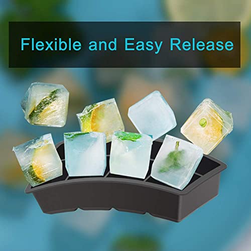 Alinana Ice Cube Tray With Lid, Bpa Free Food Grade Ice Cube Molds For Whiskey, Large Silicone Ice Cube Tray For Cocktails #TOP3