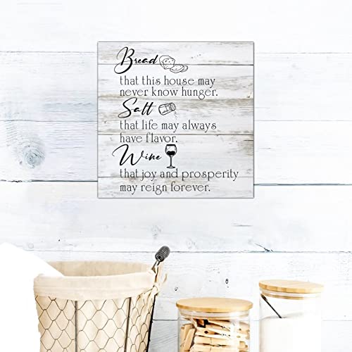 Plaque murale rustique en bois Bread pour decoration de maison 30cm