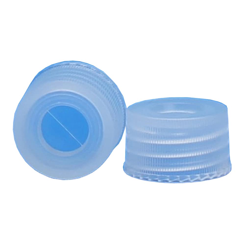 JG Finneran 5330-13 Polypropylene Top Seal Screw Thread Closure, Molded 10mil Septa, 13-425mm Cap Size, Clear (Case of 1000)