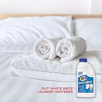 OUT White Brite Laundry Whitener, White Clothes Stain Remover, 28 oz 1-Pack