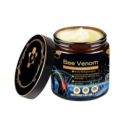 XPEX 100g Bee Venom,Crema De Veneno De Abeja y Cúrcuma Para Dolor Articular y Muscular - Alivio Rápido Con Efecto Calor