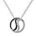 Produktbild Celesta Damen-Anhänger mit Kette Fashion Messing rhodiniert 45+5cm Zirkonia schwarz + weiß 360050013